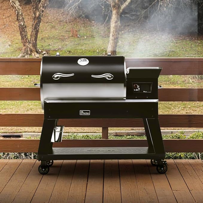 recteq Pellet Smoker Grill Deck Boss 800, Electric Pellet Smoker, Outdoor Grills & Smokers, Wi-Fi-Enabled BBQ Grill