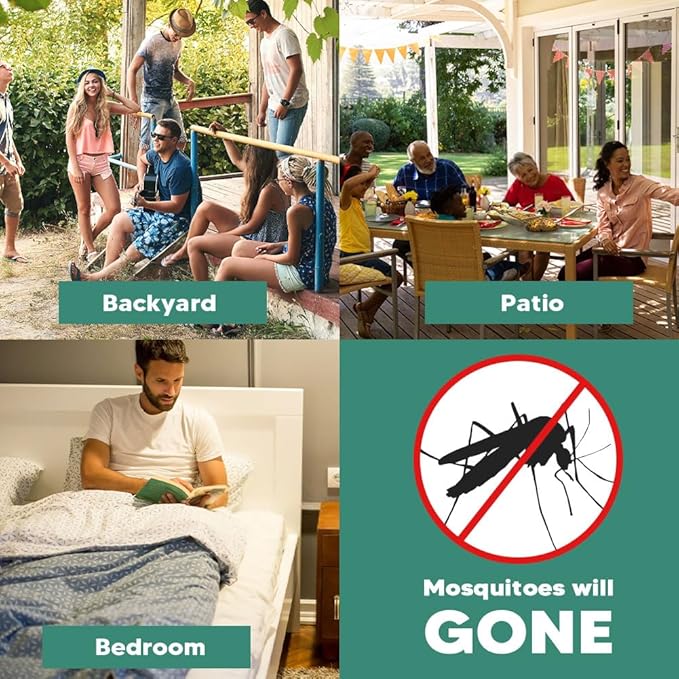 Mosquito Repellent Outdoor Patio, Mosquito Repellant for Yard, Indoor Mosquito Repellent for Home, Porch Mosquitoes Deterrent, Mosquito Control, Keep Mosquito Away for Room-8P