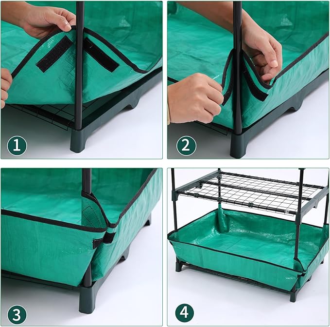 5 Tier Mini Greenhouse for Indoor Outdoor, Portable Green House with Durable PVC Cover and Shelves for Seedling, Heavy Duty Greenhouse with Waterproof Mat and Cover Tape, Gardening Gifts for Women Men