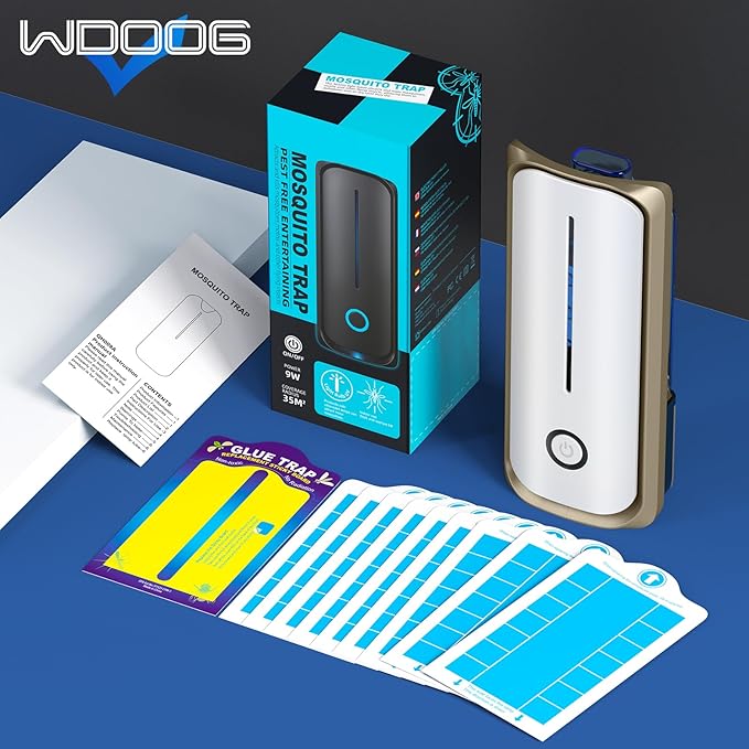 Flying Insect Trap, Plug in Fruit Fly Traps for Indoors, Light Trap Indoor Bug Zapper Gnat Traps for House Indoor with 10 Glue Card Refills