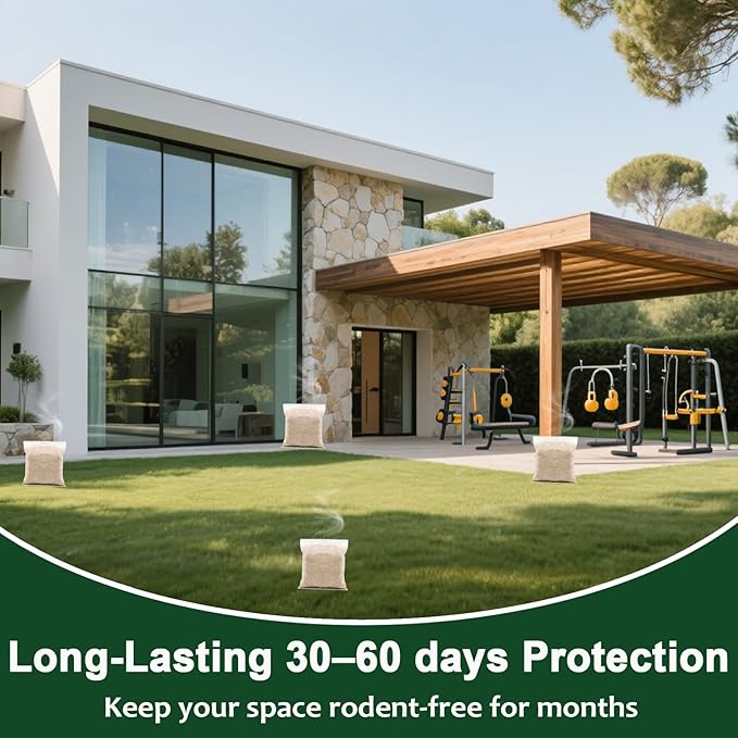 12-Count Botanical Pest Defense Pouches - Multi-Insect & Rodent Deterrent for Indoor/Outdoor Use | Plant-Based Protection for Homes & Vehicles