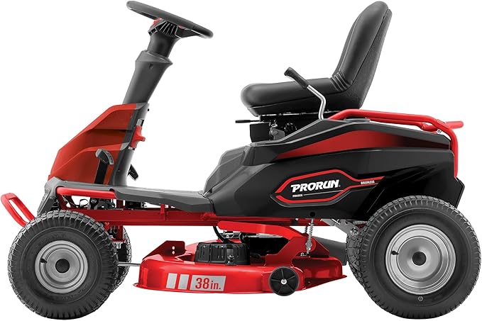 48V 38-in. Steel Deck Brushless Riding Lawn Mower with 75 Ah Battery and Charger