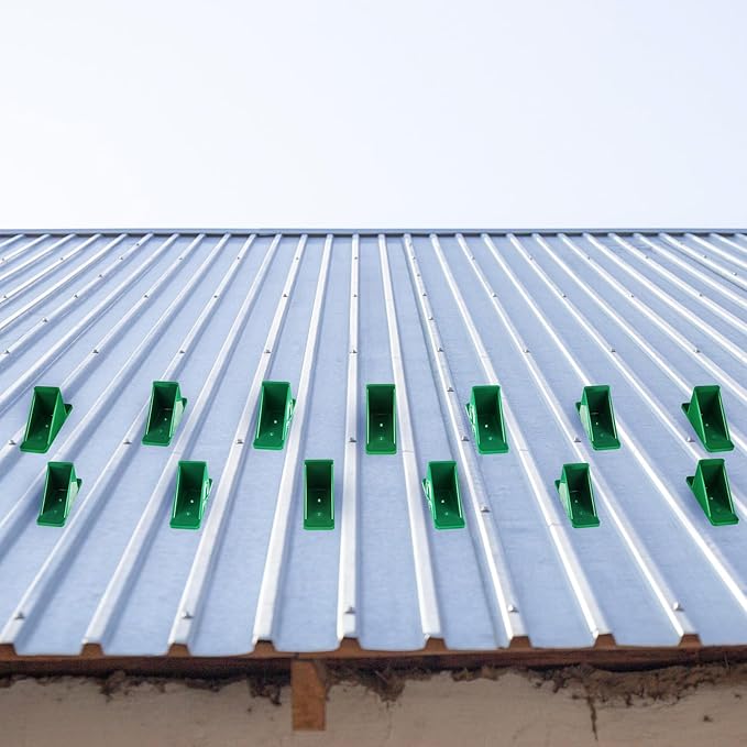 Taiyin Mini Snow Guards for Metal Roofs Prevent Sliding Ice Snow Stop Buildup Block to Stop Ice from Sliding Off Your Metal Roof