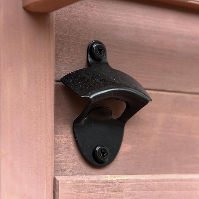 Polibi 64.9" H Outdoor Potting Bench Table with Lockable Wheels,Solid Fir Wood Outdoor Kitchen Island with Upper Hutch,Stainless Steel Top,Towel Rack,Outdoor Storage for Grilling,Lawn Garden(Brown)