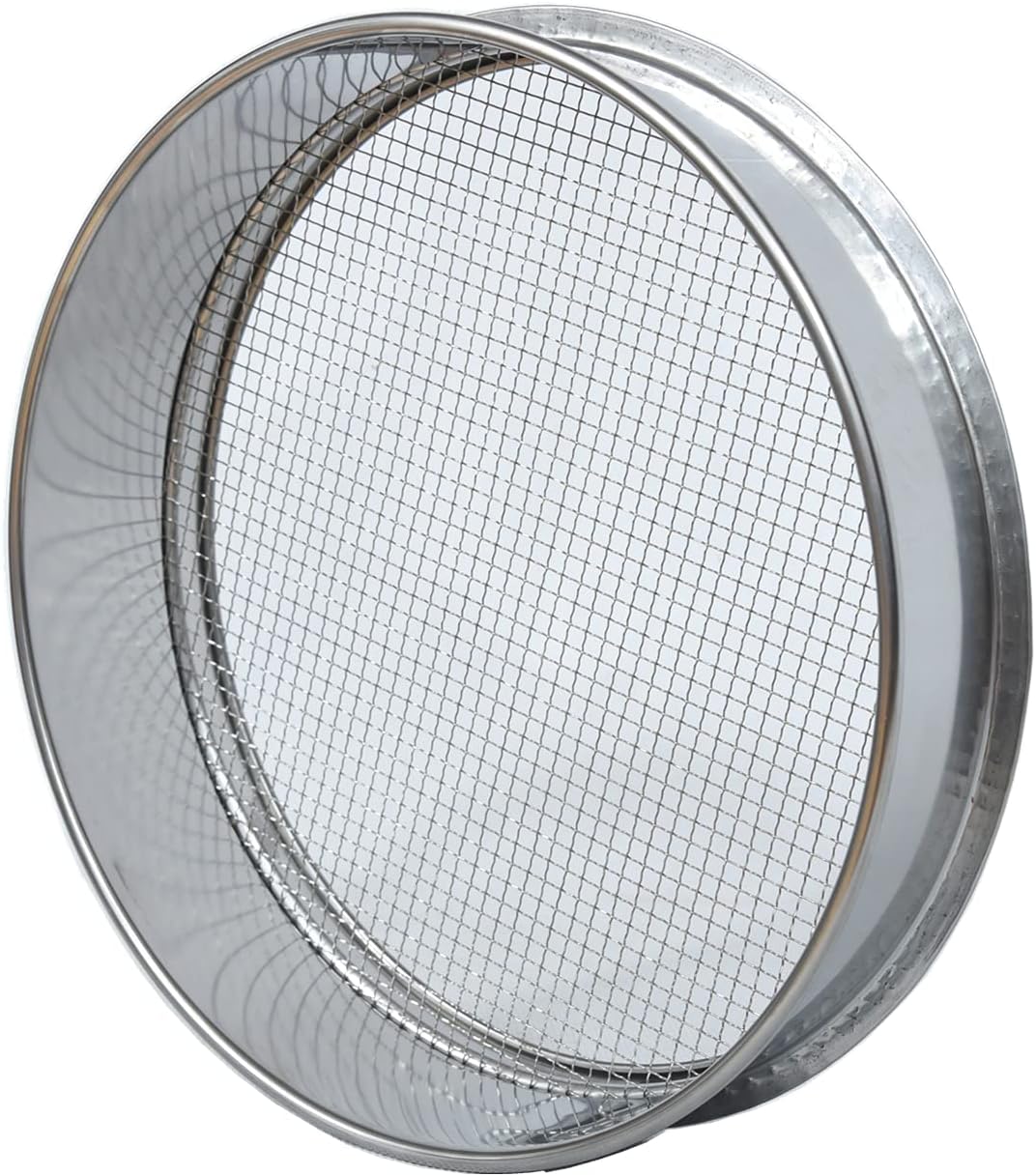 3PCS Soil Sifter for Rocks Sand Compost Sieve