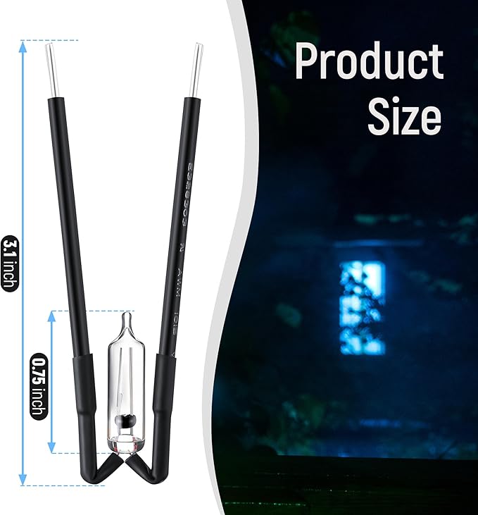 Qualirey 2 Pieces UV Light Bulb Starter for Bug Zappers Compatible with Flowtron, Compatible with 531-9340, BK-15, BK-15D, BK-40, BK-80, MC9000 FC7600, BF-150