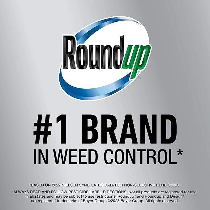 Roundup Dual Action 365 Weed & Grass Killer Plus 12 Month Preventer Concentrate, Kills & Prevents for up to 1 Year, 32 fl.oz.