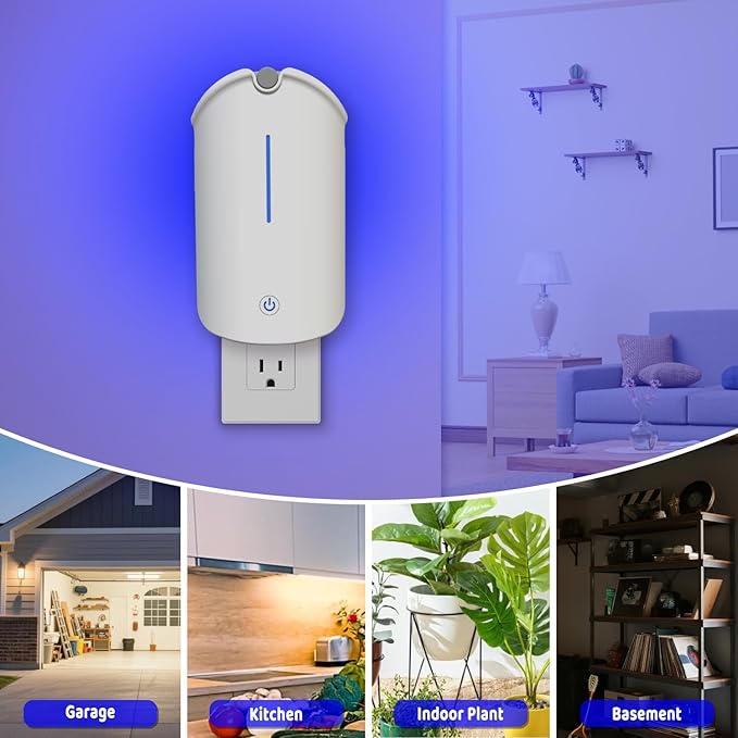 Flying Insect Trap, ZerGard Indoor Plug in Bug Catcher with UV Light (2 Devices+10 Refills) Captures Mosquito Gnat Moth Fruit Flies for Kitchen, Living Room, Bedroom, ZM002