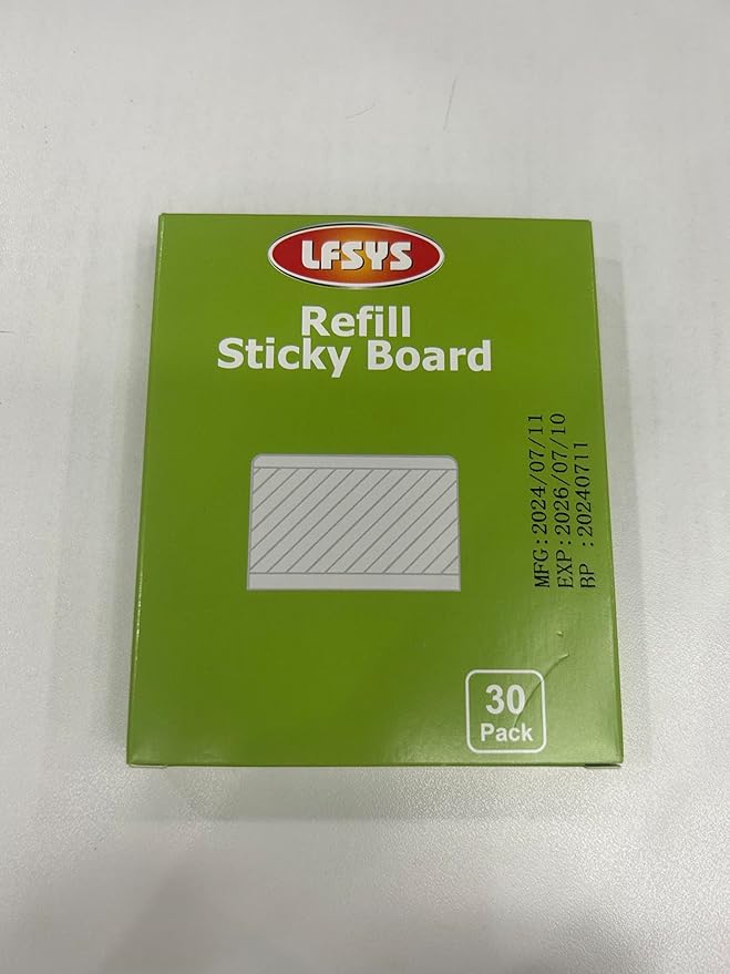 30-Pack Double-Sided Sticky Refill Cards for 360° UV Light Fly Trap – Easy-to-Replace Adhesive Sheets for Effective Insect Trapping