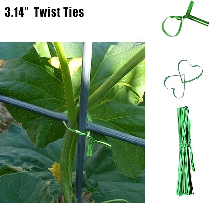 3 Pack Plant Support Stakes for Indoor Plants, Climbing Plant Support Structures for Pothos, Monstera, Philodendron Garden Plant Stakes with Twist Ties, Plant Ties and Scissor