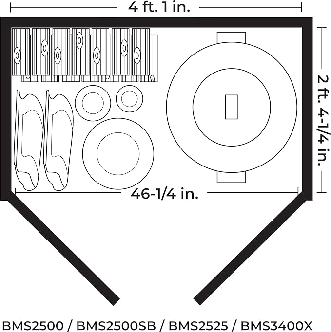 Suncast 34 Cu Ft Capacity Horizontal Outdoor Storage Shed for Garbage Cans, Garden Accessories, Backyard, and Patio Use, Vanilla