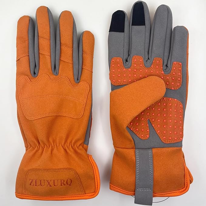 ZLUXURQ Gardening Gloves for Women and Men, Work Gloves for Yard Work