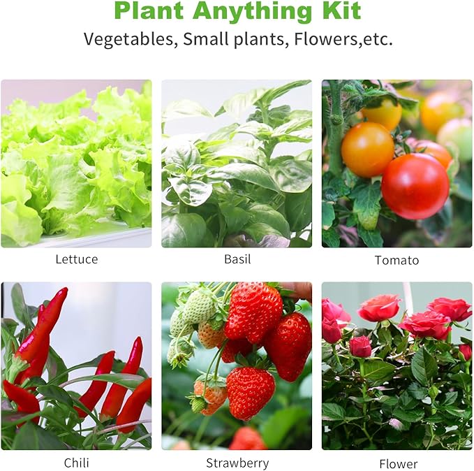 50 Pack Hydroponic Grow Baskets with 51PCS Seed Pod Labels Stickers, Replacement Garden DIY Accessories for Most Hydroponic Growing System