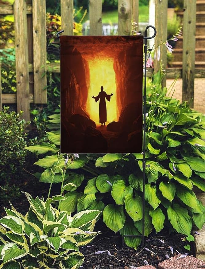 BirthJesus Outdoor Garden Flag 12X18 Inches Double Sided Seasonal Garden Flag