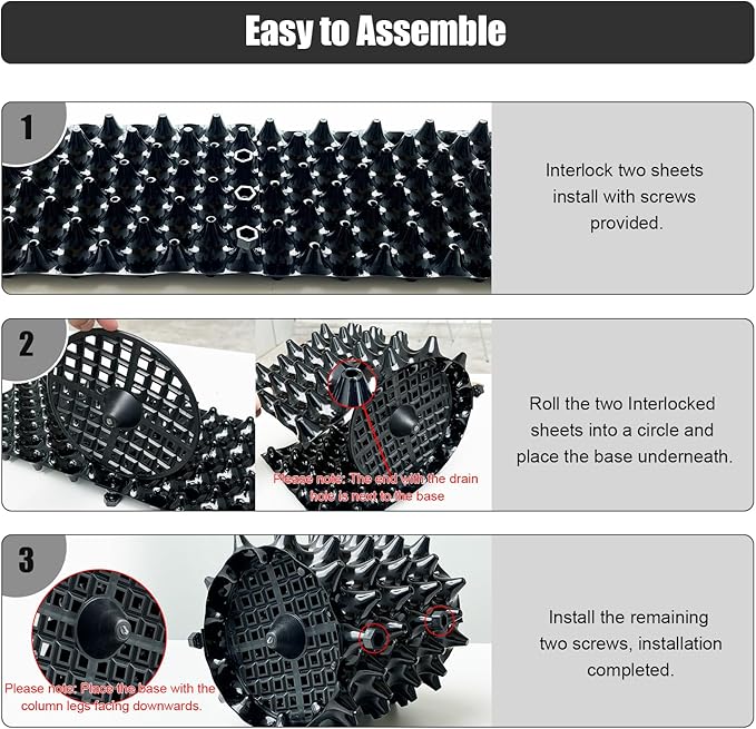 5 Gallon Air Pruning Containers, Roots Control Planter New Plastic Nursery Pots Fruit Vegetable Orchard Garden Self-Planting Pots, Size 12"x12", Black, (10P)