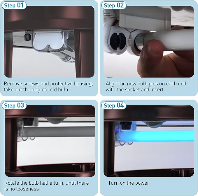 Bulbs Replacement for 32050, T5 6W UV Bulbs for Outdoor Insect Trap, Compatible with DT2000XLP DT2000XL DT3012, Mosquito and Flying Insect Trap Replacement UV Bulb(6)