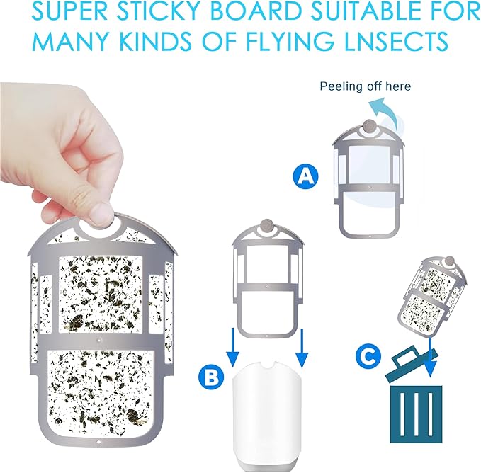 16 Pack Refill Cartridge Compatible with Flying Insect Trap,Replacement 100% Fit