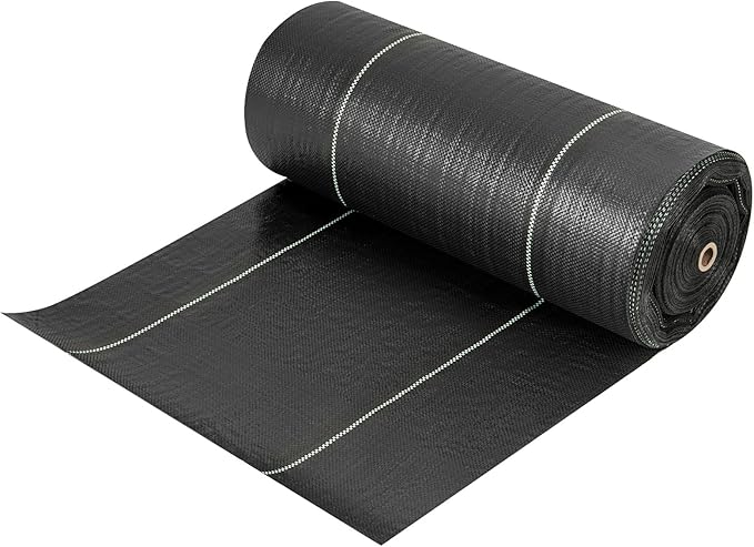 4FT x 250FT Weed Barrier Fabric, 4.6oz Landscape Fabric Heavy Duty Weed Barrier, High Permeability Ground Cover Geotextile Fabric Weed Cloth for Garden, Farm & Driveway