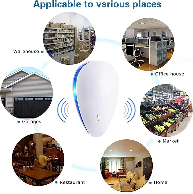 Mice Repellent Indoor, Rodent Roach Spider Insect Repellent, Pest Control Plug in, Insect Repellent for Bugs Insects Roaches Mice Spiders Rodents Mosquitoes