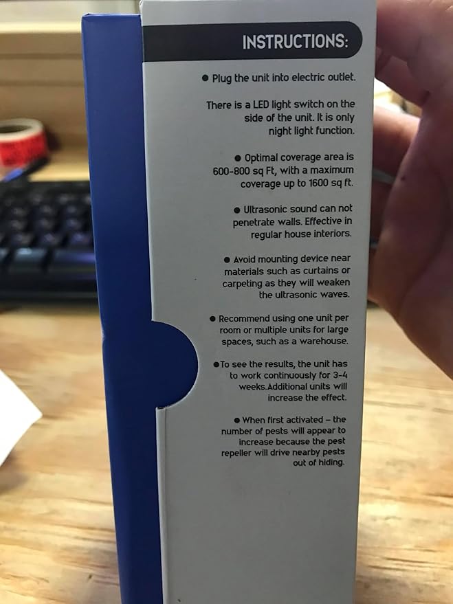 Ultrasonic Pest Control Repeller (2-Pack) Plug in Flea Rat Roach Mosquito Cockroaches Rodent Spider Scorpion Fruit Fly Insect Indoor Plug Repellent