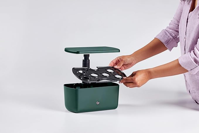 AeroGarden Harvest 2.0, Indoor Garden Hydroponic System with LED Grow Light, Holds up to 6 AeroGarden Pods, Green