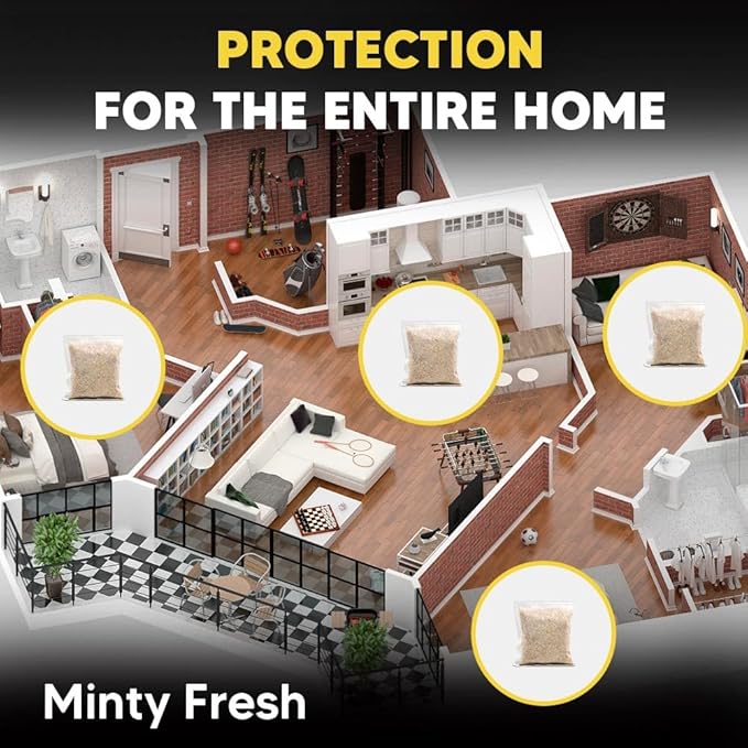 Rodent Repellent, Mouse Repellent Pouches, Mice Repellents Indoor, Rat Repellant for House, Mouse Deterrent Outdoor, Rodent-Repelling Pouches, Natural Peppermint to Repel Mice and Rats-10P