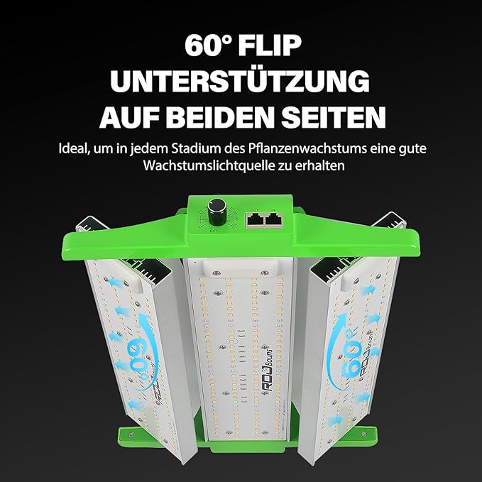 RDJ Bouns 120W Grow Light Full Spectrum with UVA and IR, Adjustable Panel Angle, 0-100 Dimming, Daisy Chain, Grow Lights for Indoor Plants for 2x2 and 2x3 Tents