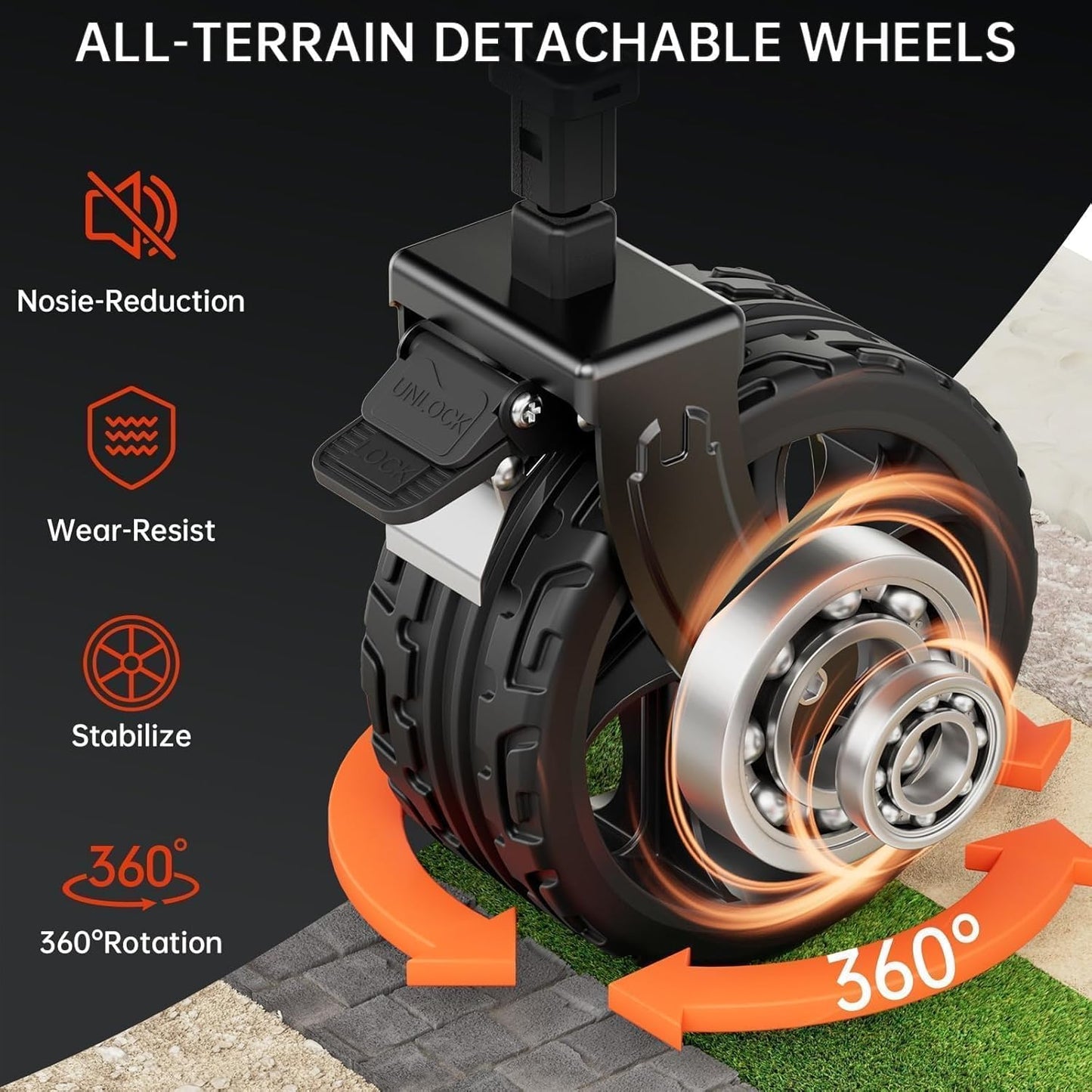 Double Decker Wagon 320L Large Capacity 400LBS Collapsible Sports Utility Cart with Big Wheels,Double Extended Tailgate Heavy Duty Folding Wagon Cart for Groceries,Camping,Beach,Garden,Outdoor