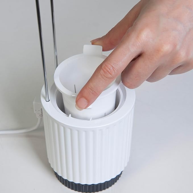 Mini Smart Planter Kit with Petunia Plant Pods by Click&Grow, Hydrovase Indoor Garden, Self-Watering Pot with Grow Light (Grey)