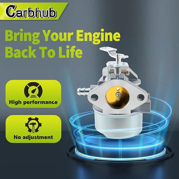 Carbhub 640052 Carburetor for Tecumseh HMSK80 HMSK90 HMSK100 LH318SA LH358SA Snow Blower Thrower 8HP 9HP 10HP Engine Tecumseh 640054 640349 Carburetor with Primer Bulb - 640052 Carburetor