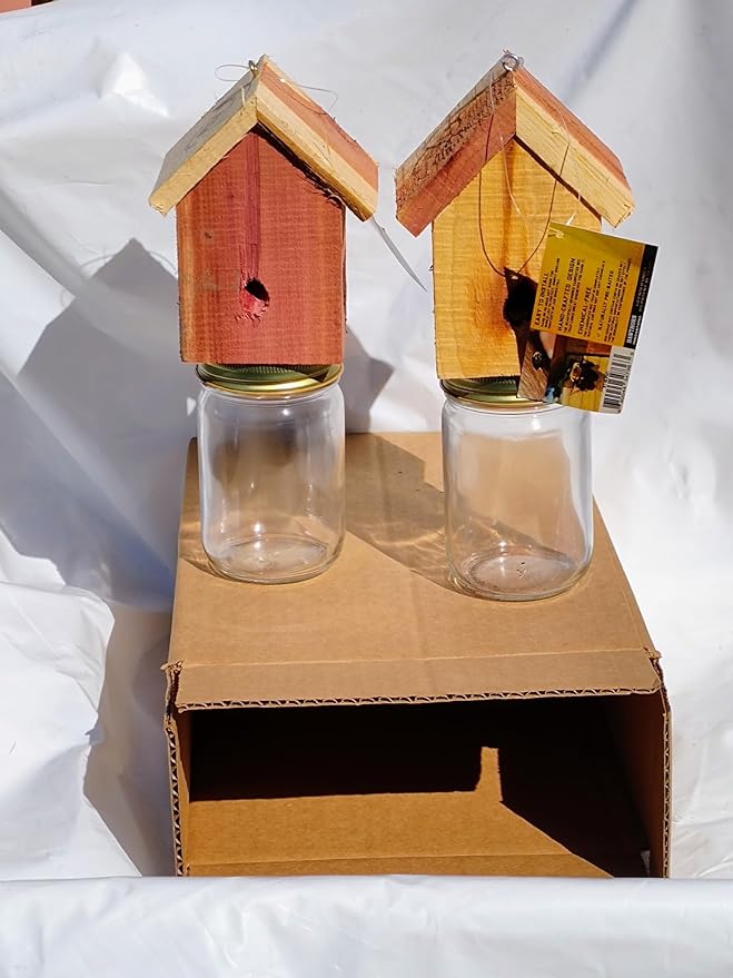 Amish Made Rustic Carpenter Bee Catching Device 2 Pack