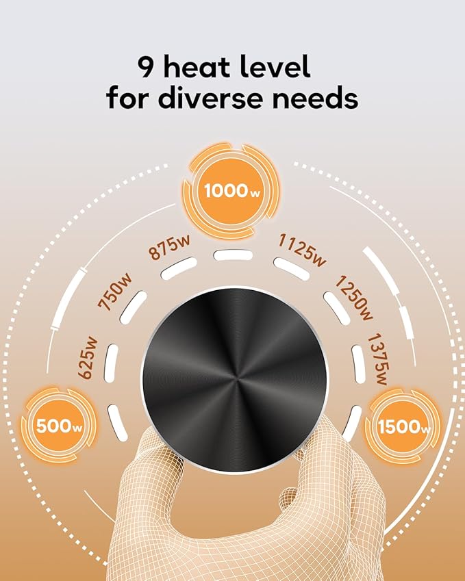 Patio Heater for Outdoor Use, 32" Electric Space Heater Indoor, Portable Infrared Heater with 60-Degree Oscillation, Timer, Remote, for Patio, Gazebo, Black