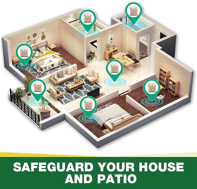 Rodent Repellent, 12 Pack Natural Mouse Repellent Pouches - Peppermint Oil to Repel Rodents Rats Squirrel, Outdoor Indoor Mice Repellent for House Garage Basement RV Car