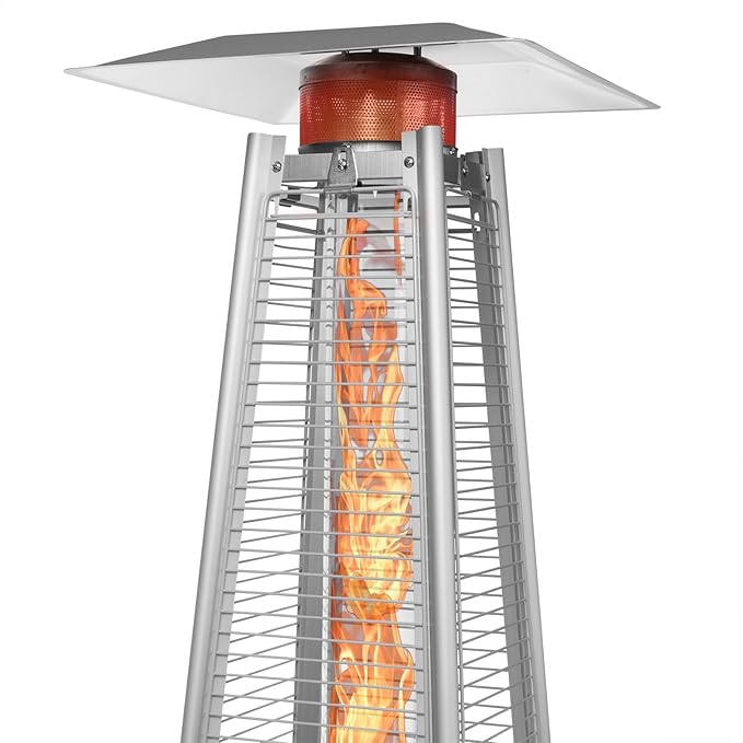 Outdoor Propane Patio Heater - Commercial LP Gas Porch & Deck Heater - Mocha