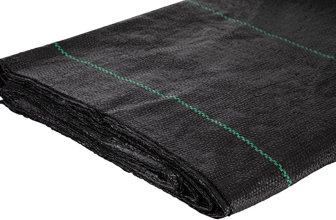VEVOR Driveway Fabric, 12.5x30ft-3.5oz Woven Landscape Fabric, Weed Fabric Barrier Heavy Duty, Garden Fabric Weed Barrier, Weed Control Fabric, Geotextile Fabric, Weed Block Gardening Mat, Landscaping