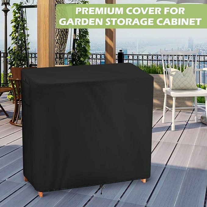 Outdoor Kitchen Cabinet Cover 39.4x18.1x35.8, Waterproof Covers for Garden Storage Cabinets with Potting Bench, Heavy Duty Weatherproof Cover for Potting Bench Table and Outdoor Workstation