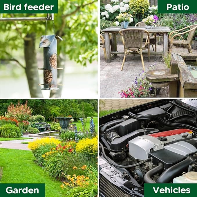 Squirrel Repellent Outdoor, Mint Squirrel & Chipmunk Repellent for Outdoor, Keep Squirrels Out of Garden, Squirrel Repellent Safe for Gardens/Bird Feeders/Attic & Yard, Easy-to-Use - 12p