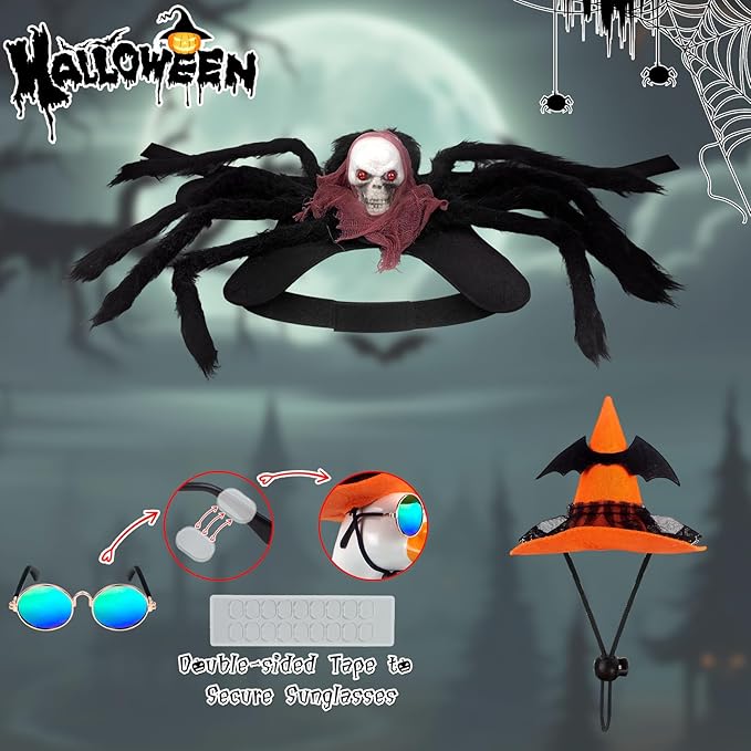 Goose Outfits Halloween Costume for Cement Plastic Duck,Porch Goose Clothes,Halloween Party Decorations Indoor Outdoor Home Yard Door Décor