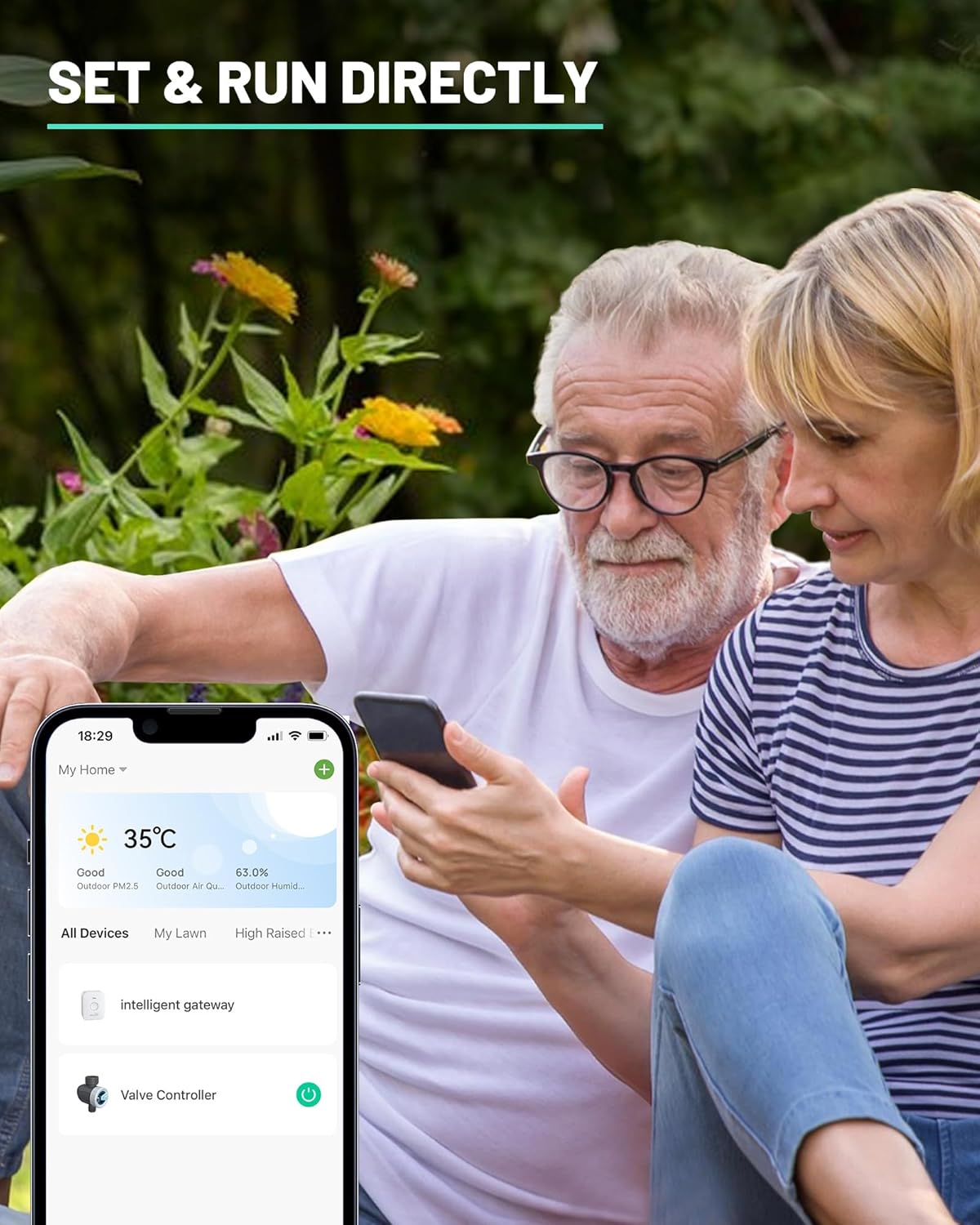 RAINPOINT Sprinkler Timer, WiFi Water Timer for Garden Hose, Smart Irrigation Controller, APP Remote Control (2.4Ghz WiFi Connection)