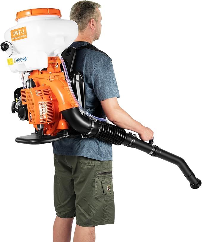 Gas Powered Backpack Sprayer, 3.7gal Fogger Sprayer Blower Garden Backpack Blower for Efficient Garden Spraying and Outdoor Protection