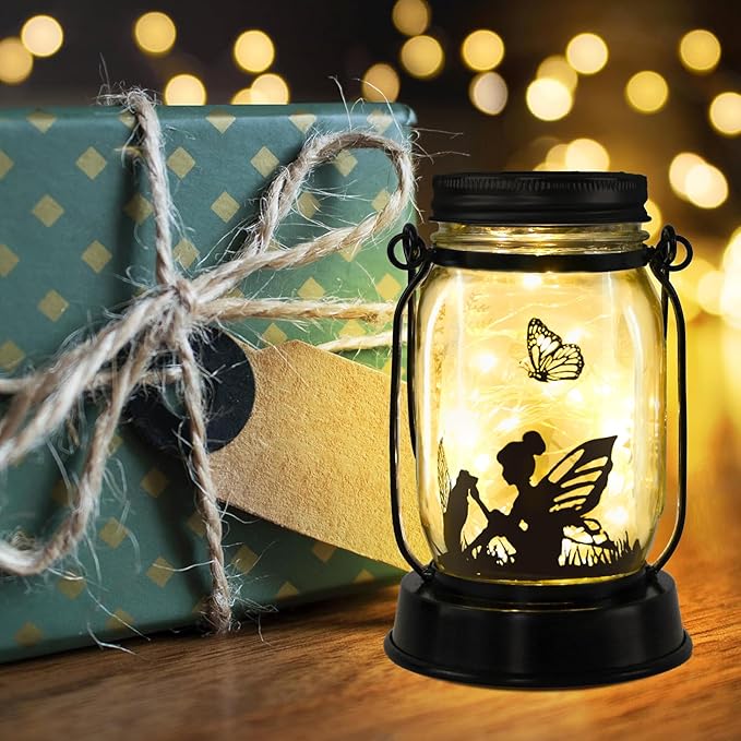 Dog Solar Lanterns, Dog Gifts for Women Mom Grandma, Christmas Dog Mom Gifts, Unique Birthday Gifts for Dog Lovers, Garden Decoration Outside for Yard, Patio,Backyard,Porch