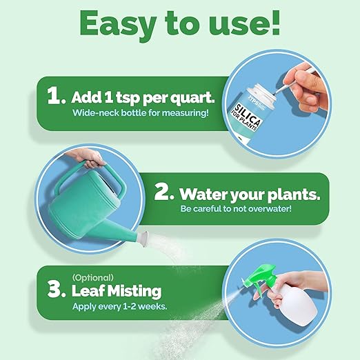 TPS NUTRIENTS Silica for Plants, Boost Strength & Resilience, Stronger Stems & Healthier Leaves - 8 oz (250mL)