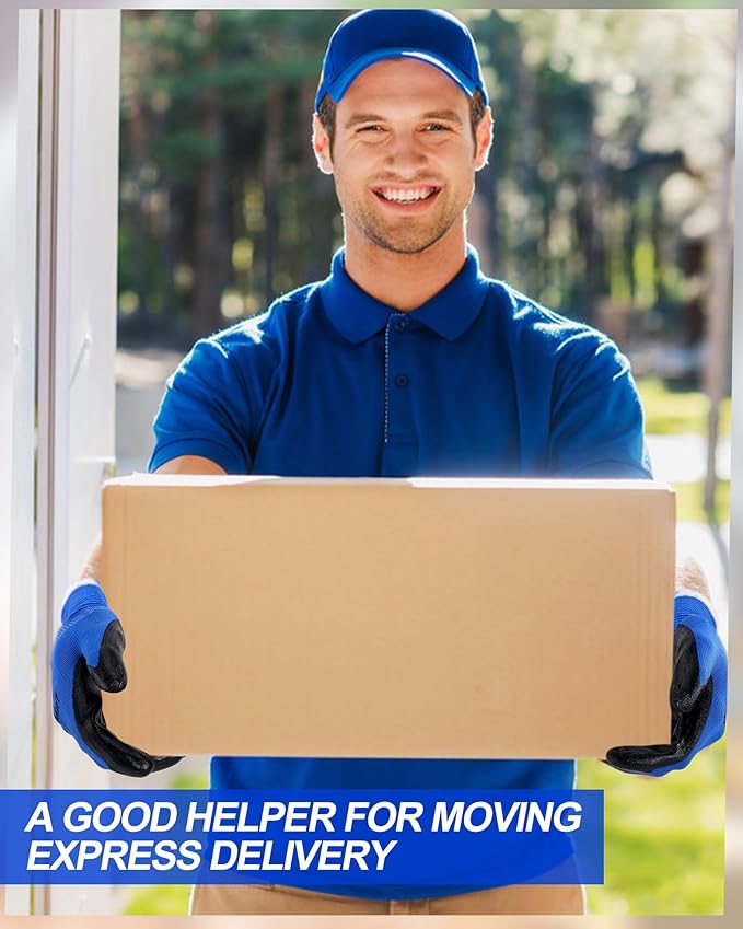 Maxcheck 54 Pairs PU Coated Gloves Bulk, Reusable Rubber Safety Gloves for Men Women Work Warehouse, Mechanic, Woodworking