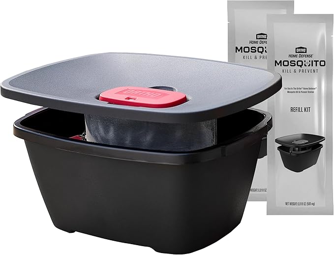 Ortho Home Defense Mosquito Kill and Prevent, Controls Mosquitoes and Larvae, Silent, Easy-to-Use, Protects up to 4,300 sq. ft., 1 Mosquito Station and 2 Bands for 2 Months Protection