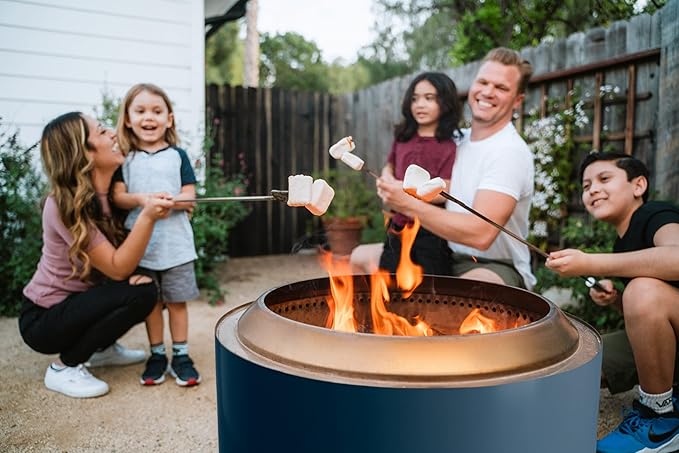 Solo Stove Yukon 2.0, 27 Inch Smokeless Fire Pit with Removable Ash Pan - Wood Burning Portable Stainless Steel Outdoor Fireplace, Stainless Steel, Ideal for 6 or More People, 38 lbs, Water