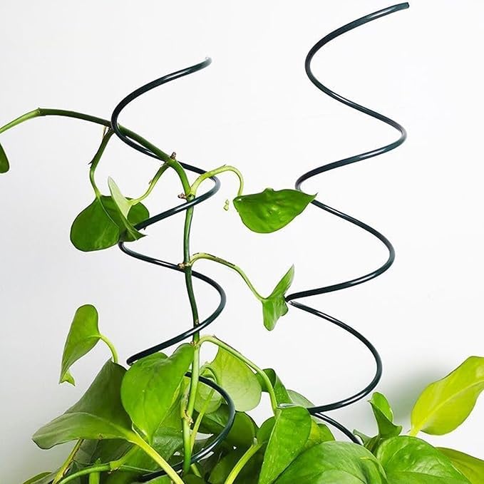 Tomato Twist Stake, Twisted Tomato Stakes Plant Supports, Tomato Cages Climbing Stake, Plant Support for Potted Plants Tomato Rose Vine, Plant Support Stakes for Potted Plants (3pcs)