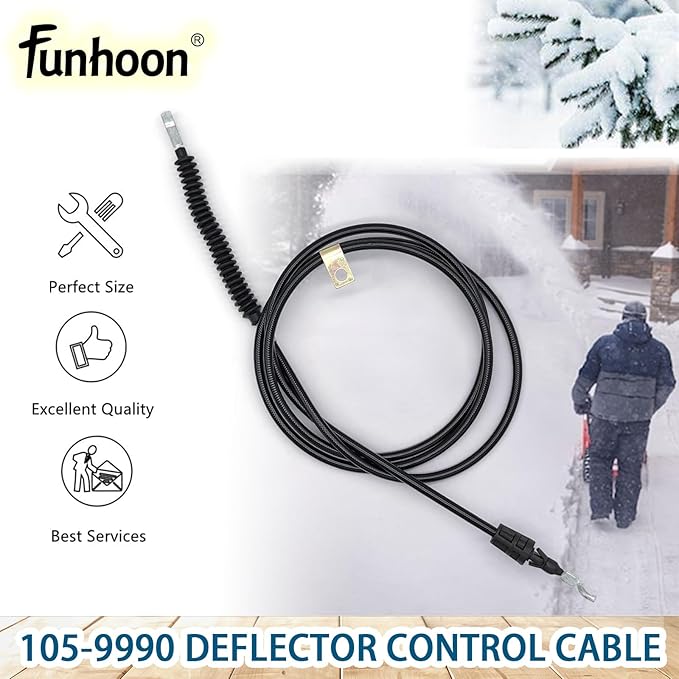 105-9990 Deflector Control Cable for Toro Power Max 726 826 926 928 1028 1128 LE OE LXE OHXE Snow Blowers Replaces 1059990