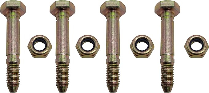 4-Pack 53200500 Shear Pins Bolt and Nuts for Ariens 51001600 532005 05907100 ST524 ST624 ST724 Snow Thrower
