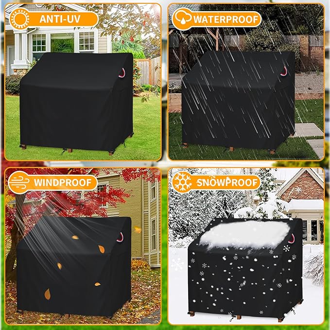 Outdoor Garden Potting Bench Table Cover for Outdoor Garden Potting Bench Table Weather-resistant Waterproof Outside Potting Benches Cover 45"x20"x49" Anti fading Windproof Potting Table Covers(Black)