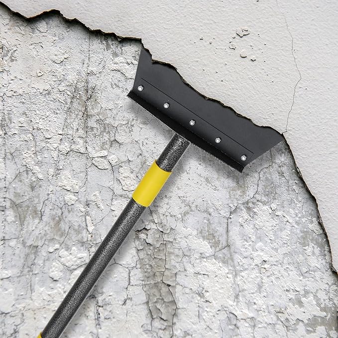 Garden Flat Shovel, 60" Multifunctional Cleaning Shovel, Manual Weeder Heavy Duty Metal Floor Scraper Garden Tool for Lawn Digging, Weeding, Scraping, Ice Remove, Edging